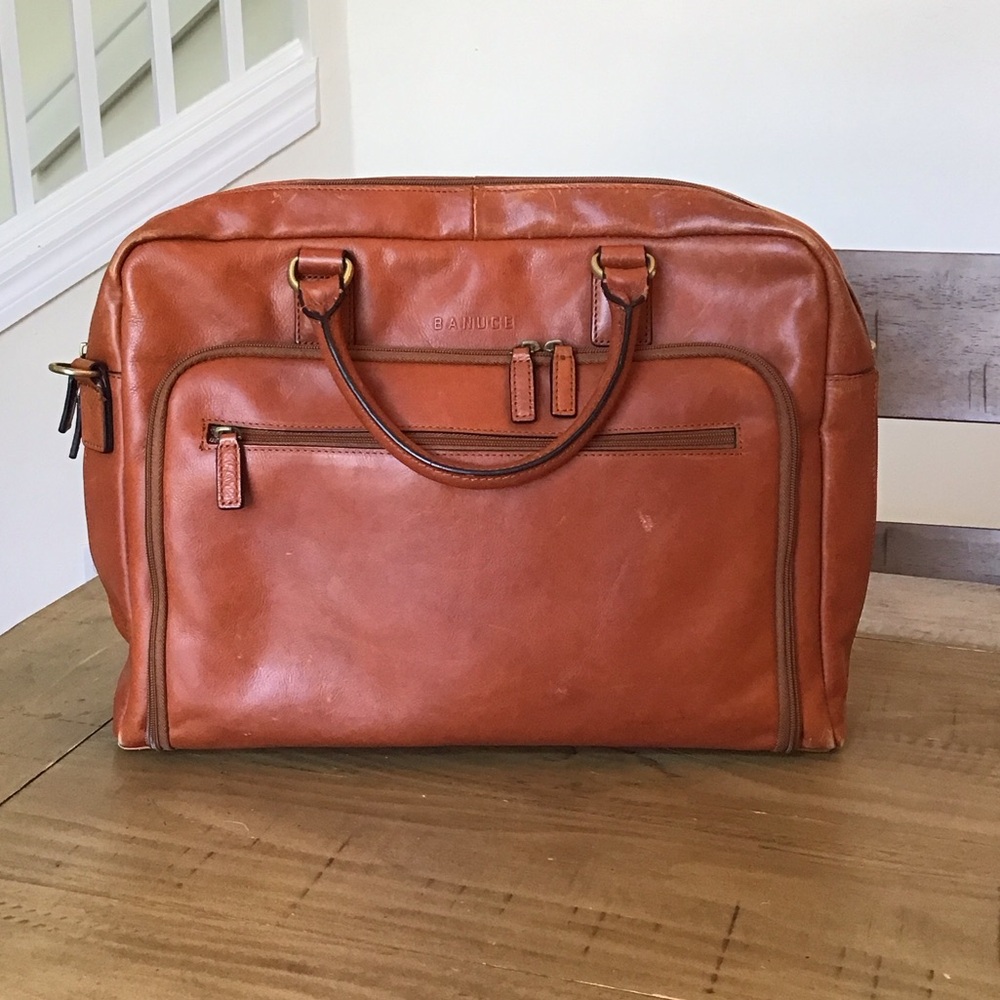 Banuce leather briefcase for men/women